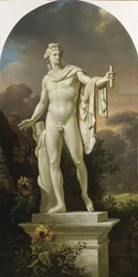 Apollo Belvedere in een landschap